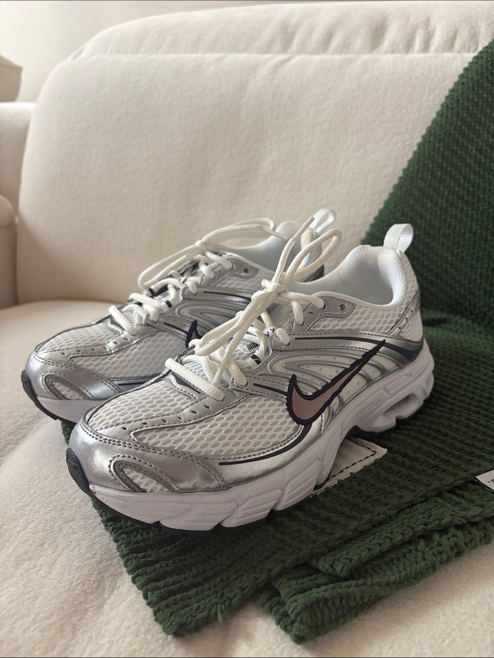 Nike Women’s Silver, White & Black Running Sneakers